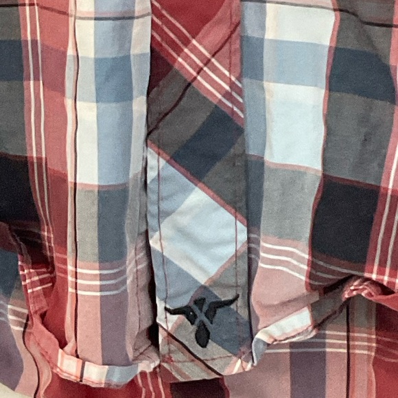 Wrangler 20X Competition Red Plaid Button Western Cowboy Shirt Men’s Size Large - Picture 7 of 10